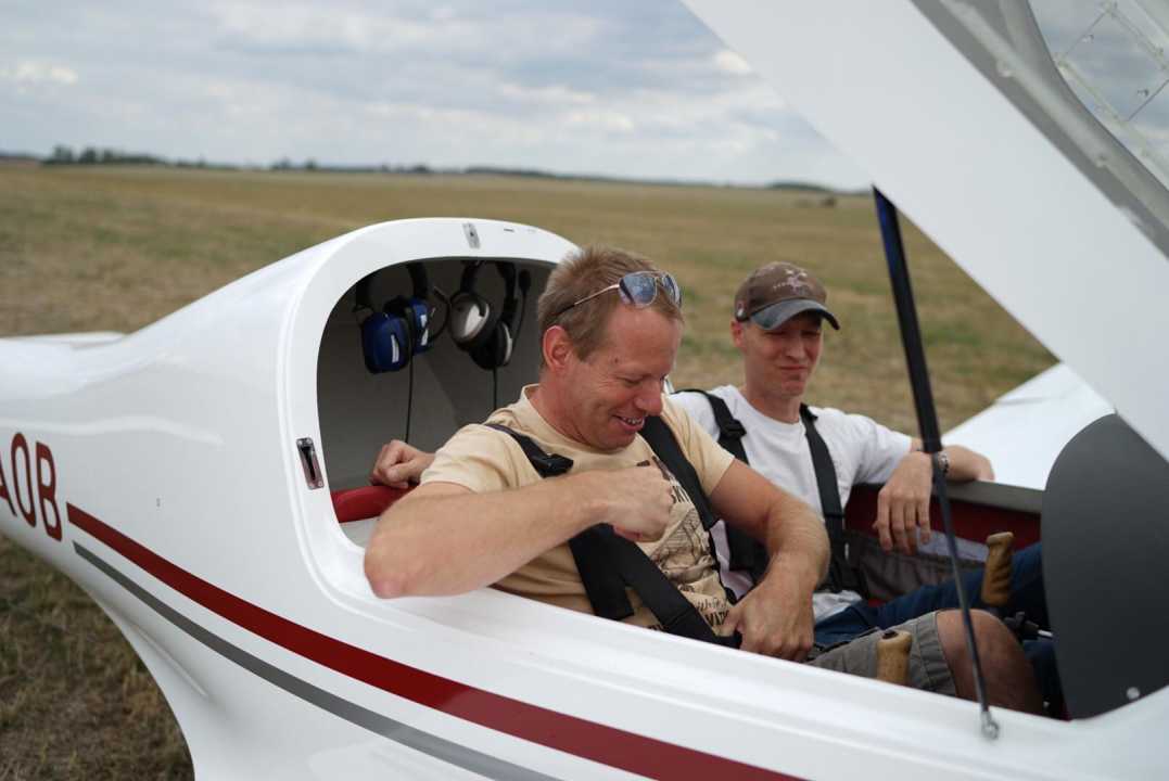 Trainingsflug mit dem Flugzeug in Leipzig und Umgebung
